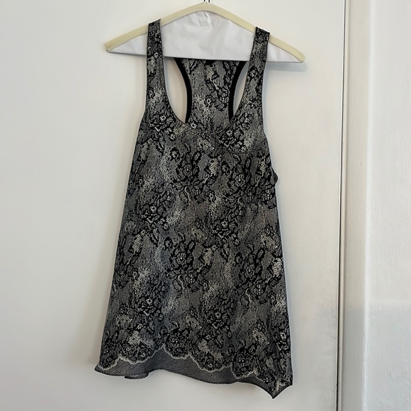 Aqua Tops - Aqua - black and white tank